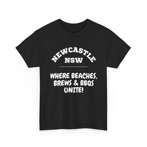 Newcastle NSW T-Shirt | Beaches, Brews & BBQ's Tee 🍻🇦🇺