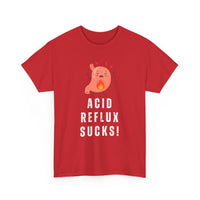 Acid Reflux Sucks T-Shirt – Heartburn Humour Tee 🔥