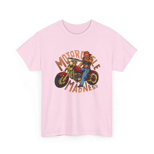 Motorcycle Madness T-Shirt – Carefree Chopper Rider Design