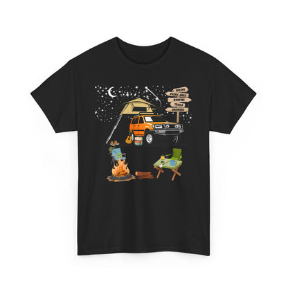 4WD Rooftop Tent Camping T-Shirt – Starlit Outback Adventure Tee 🌌🚙🔥