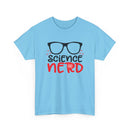 Science Nerd T-Shirt | Fun Design with Black-Rimmed Glasses