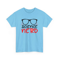 Science Nerd T-Shirt | Fun Design with Black-Rimmed Glasses