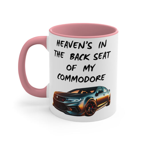 Heaven’s in the Back Seat of My Commodore Personalised Coffee Mug | Aussie Car Culture Gift 🇦🇺🏎️