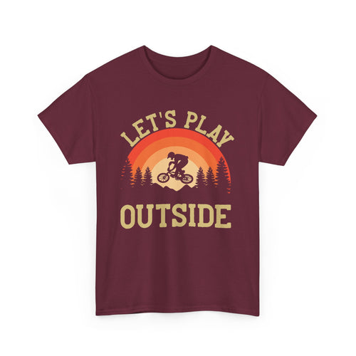 Let's Play Outside T-Shirt – BMX Stunt Rider Edition