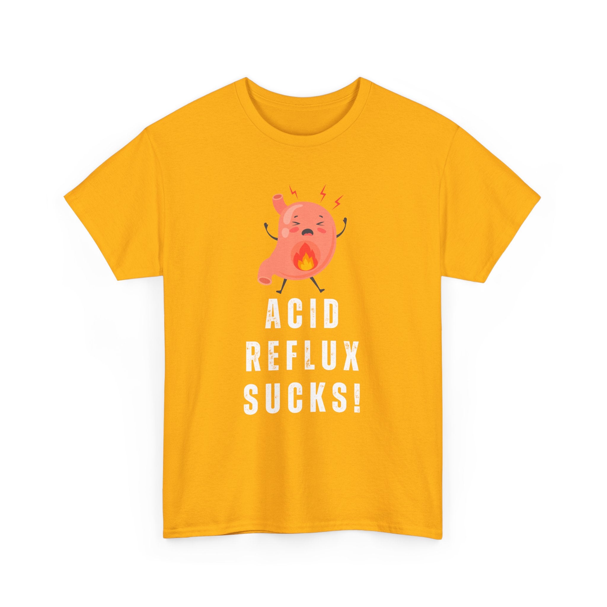 Acid Reflux Sucks T-Shirt – Heartburn Humour Tee 🔥