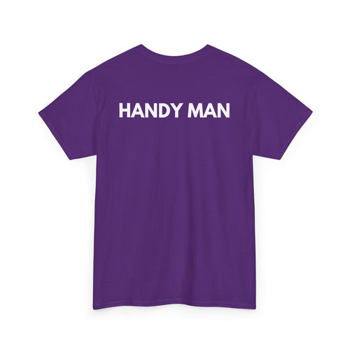 Handy Man T-Shirt | Professional Repair & DIY Back-Print Tee 🛠️