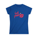 Girl Power T-Shirt with Lips & Lipstick Design