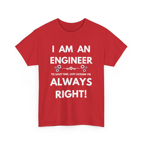 I Am an Engineer T-Shirt – Funny and Confident Design