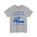 Buzzin' Through Life T-Shirt | Retro Soul Electric Heart Tee 🚌⚡