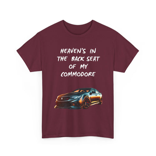 Custom Commodore Photo T-Shirt | Heaven’s In The Back Seat Personalised Tee 📸🇦🇺