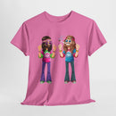 Hippie Vibes T-Shirt – Funny Retro Stoner Couple Tee ✌️🌿😄