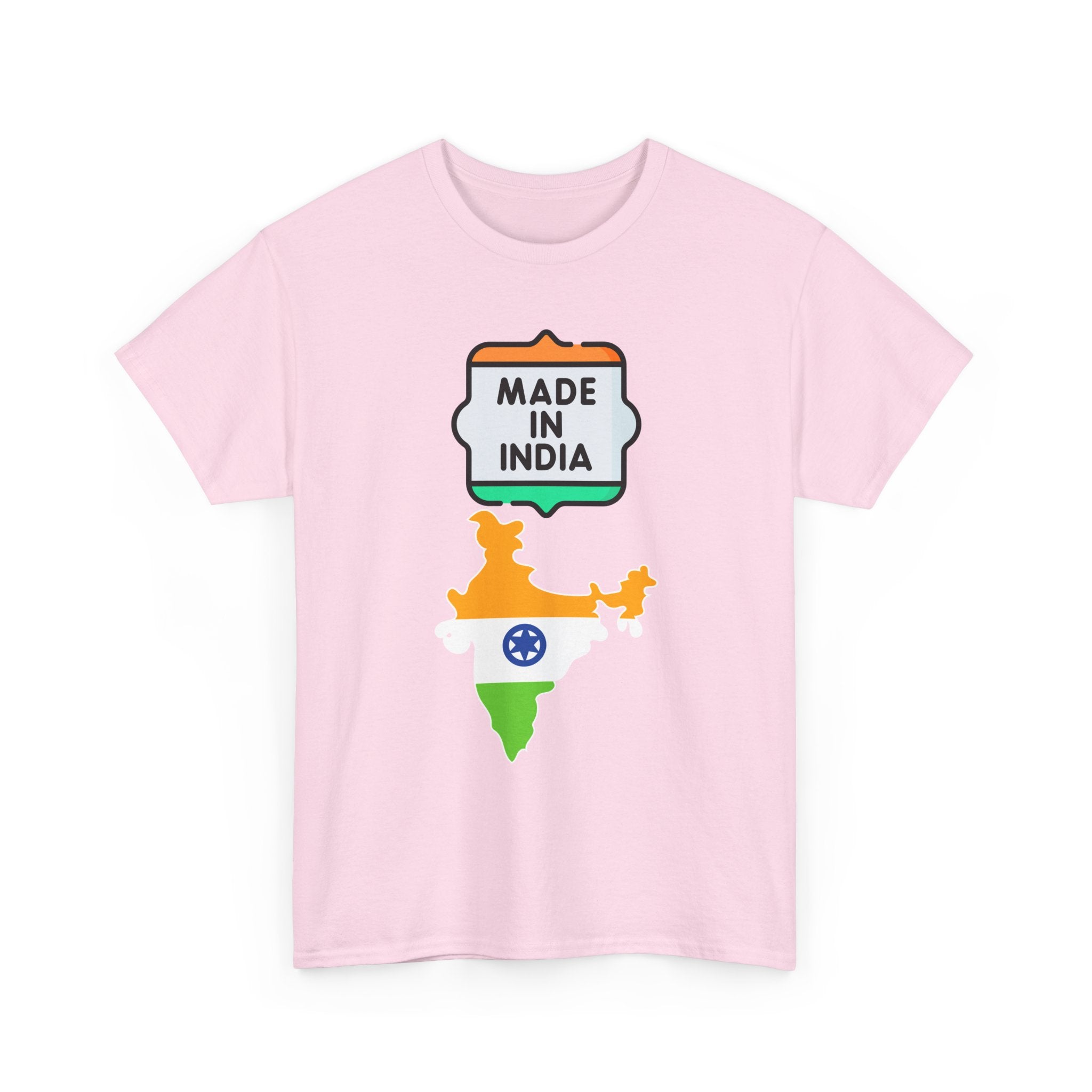 Made In India T-Shirt | Indian Flag & Country Map Outline T-Shirt 🧡🤍💚