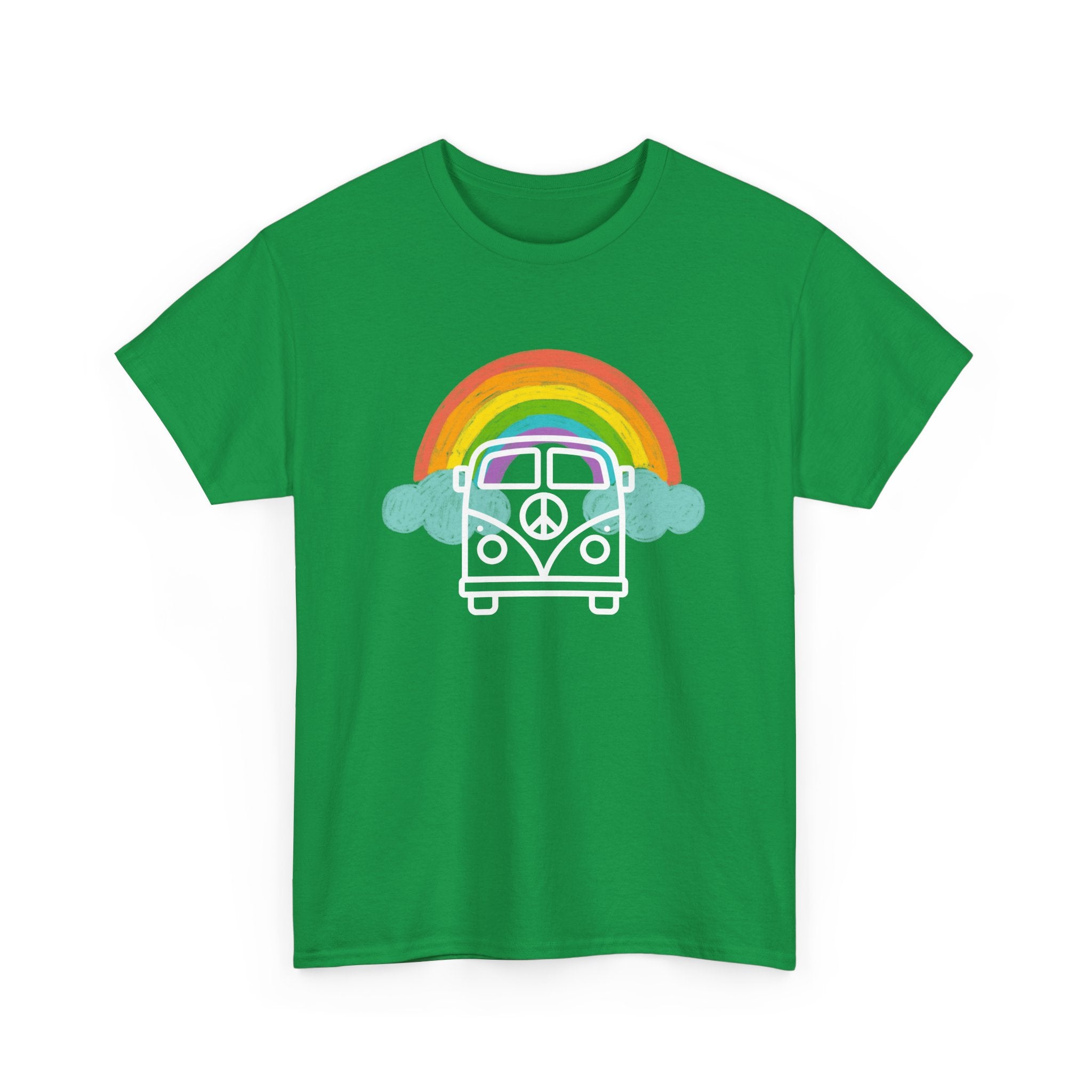 Rainbow Peace VW Kombi T-Shirt – Celebrate Love and Unity