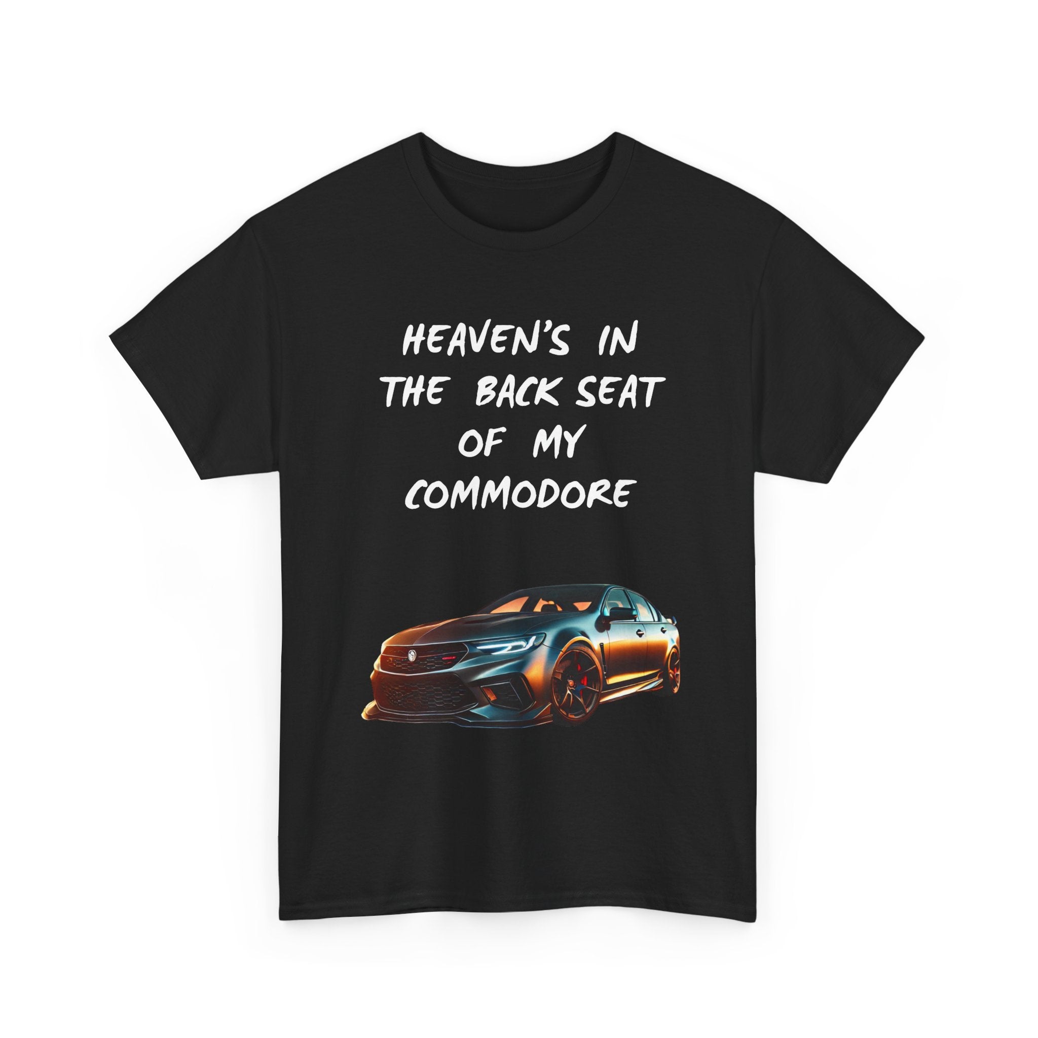 Custom Commodore Photo T-Shirt | Heaven’s In The Back Seat Personalised Tee 📸🇦🇺