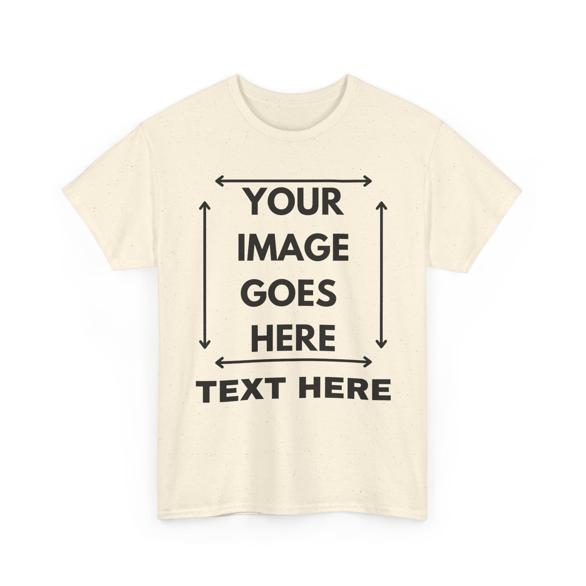 Custom T-Shirt with Text and Image for the Front  | Design Your Own Personalised T-Shirt ✍️👕