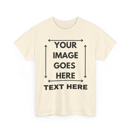 Custom T-Shirt with Text and Image for the Front  | Design Your Own Personalised T-Shirt ✍️👕