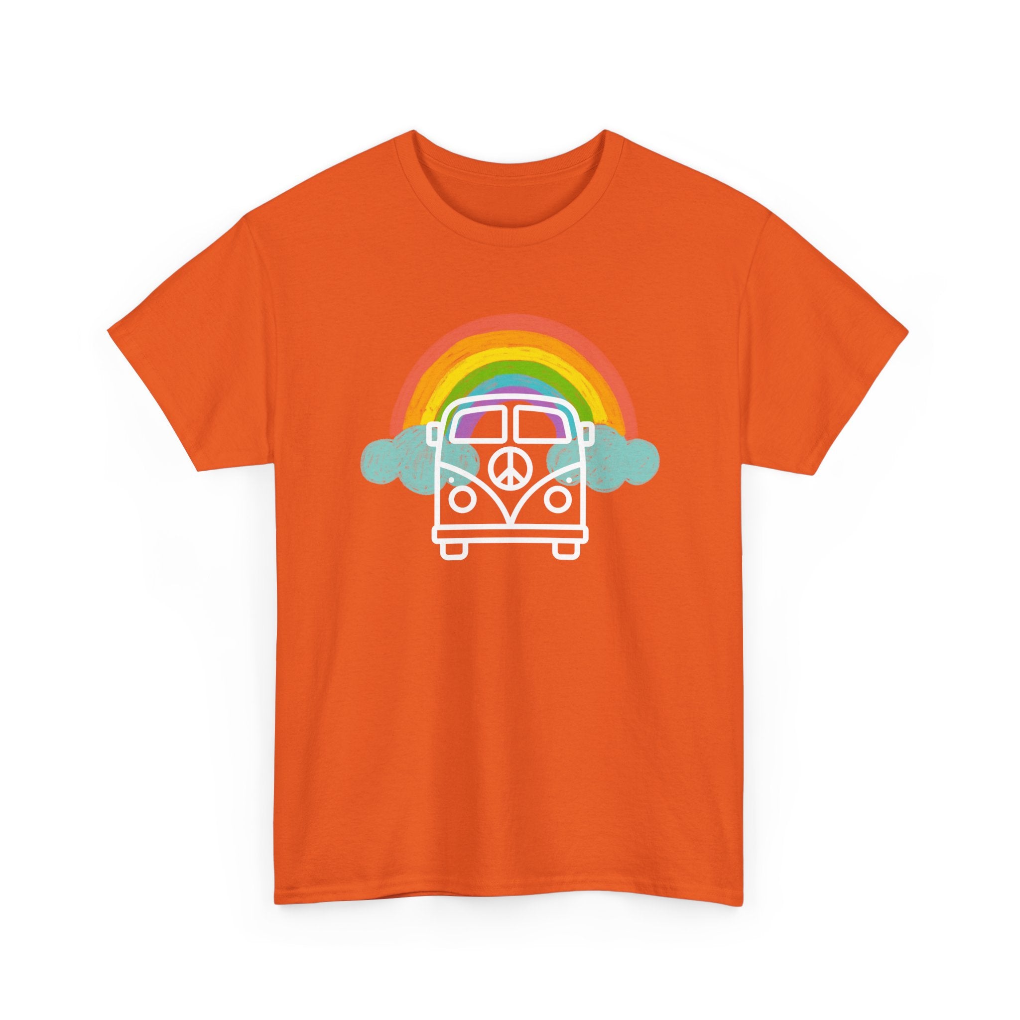 VW Kombi Rainbow T-Shirt | Peace & Freedom Van Tee 🌈 Celebrate Love and Unity