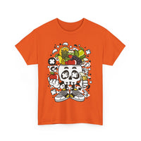Weird Fruit Man T-Shirt – Skull, Legs & Fruit Explosion