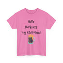 Hello Darkness My Old Friend T-Shirt – Funny Dark Beer Tee 🍺🖤👕