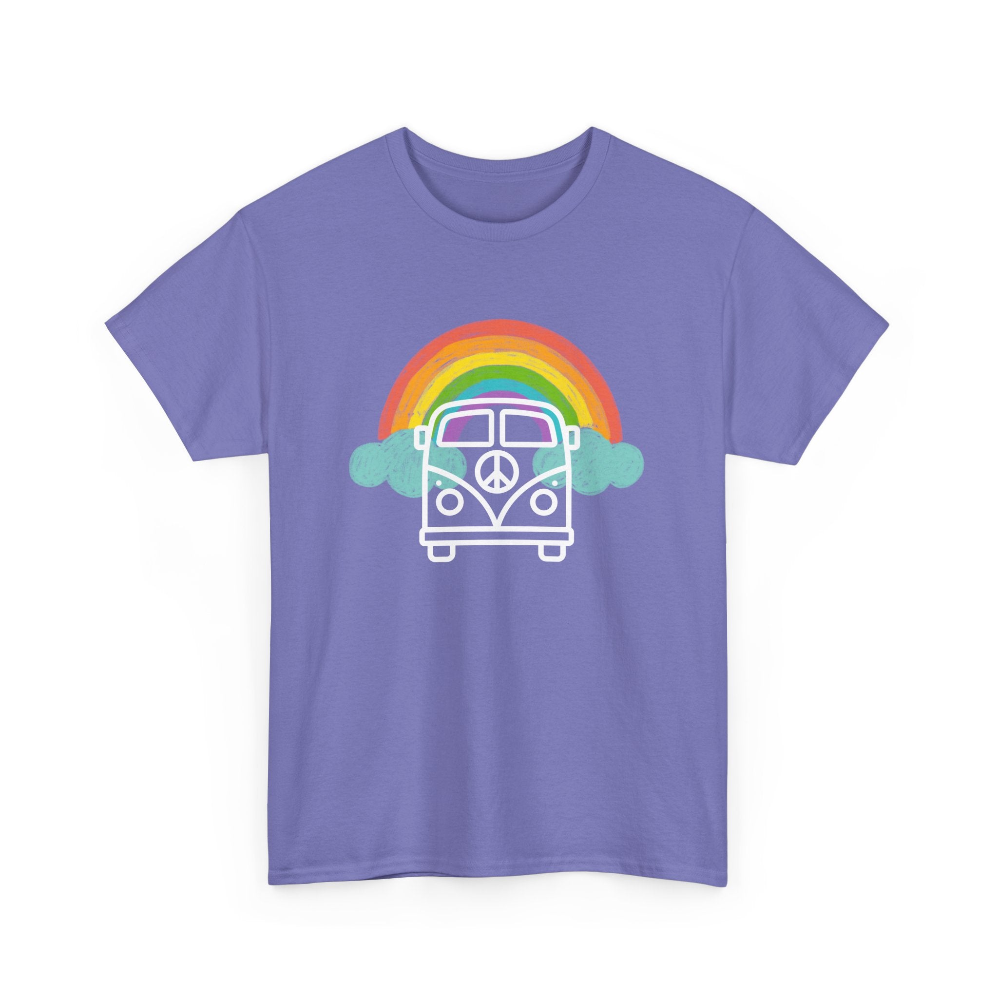 Rainbow Peace VW Kombi T-Shirt – Celebrate Love and Unity