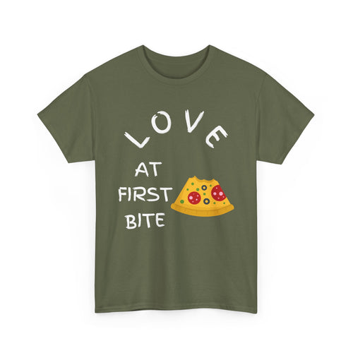 Love at First Bite T-Shirt – Pizza Lover Tee