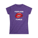 Fearless Female T-Shirt – Bold Design with Close-Up Lips Graphic