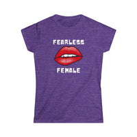 Fearless Female T-Shirt – Bold Design with Close-Up Lips Graphic