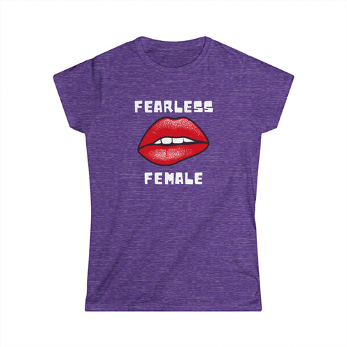 Fearless Female T-Shirt – Bold Design with Close-Up Lips Graphic