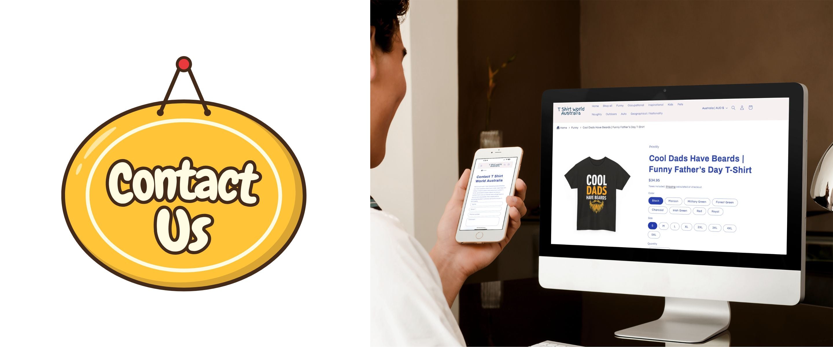 Contact Us at T Shirt World Australia