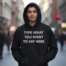 Custom Text Hoodie | Personalised Unisex Sweatshirt ✍️🧥