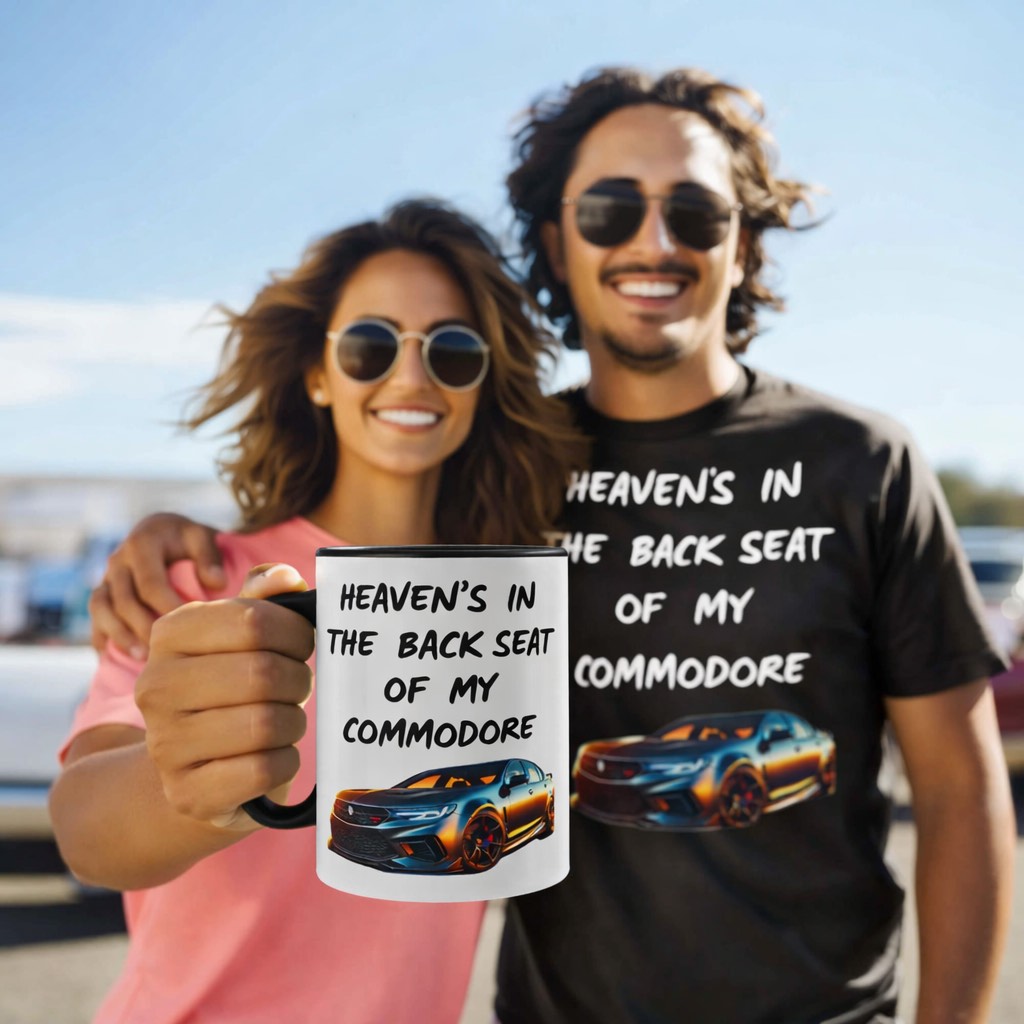Heaven’s in the Back Seat of My Commodore Personalised Coffee Mug | Aussie Car Culture Gift 🇦🇺🏎️