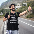 Personalised City List T-Shirt | Rome Paris London New York Custom Tee ✈️👕