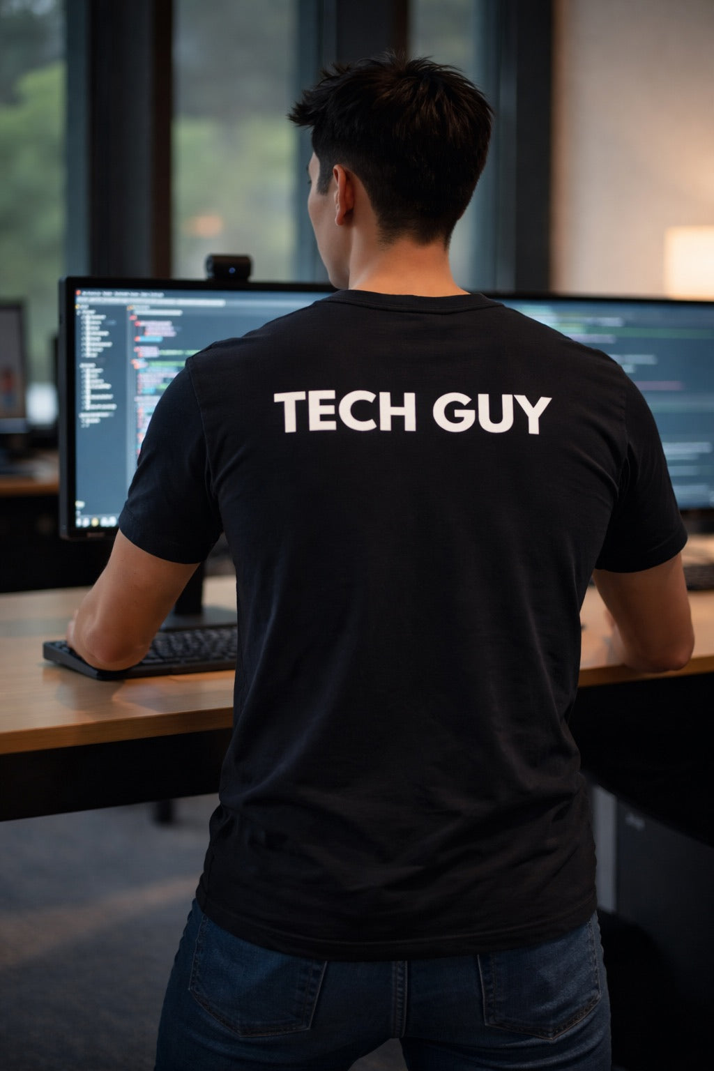 Tech Guy T-Shirt | Professional IT & Support Back-Print Tee 💻